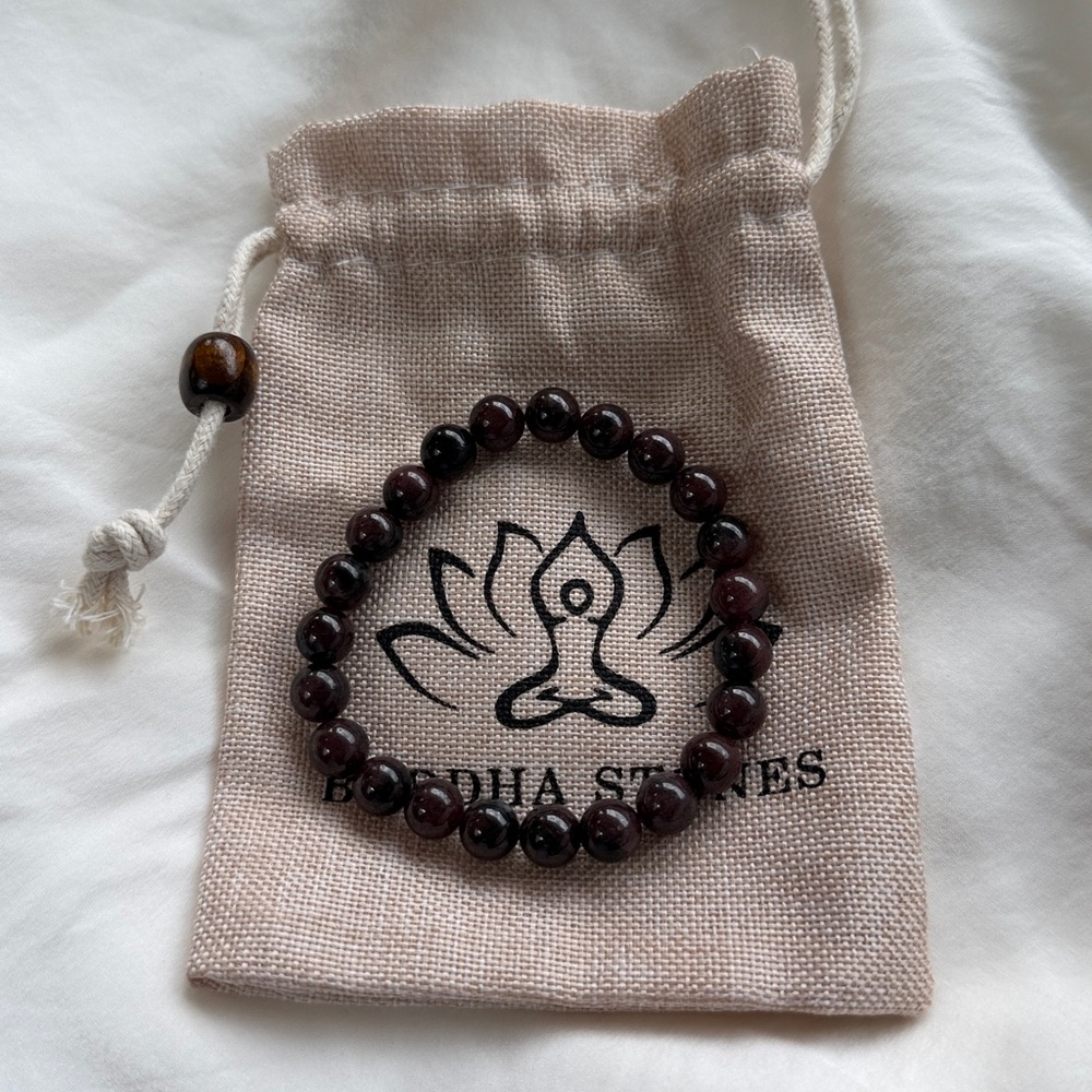 Buddha Stones Dark Beaded Bracelet